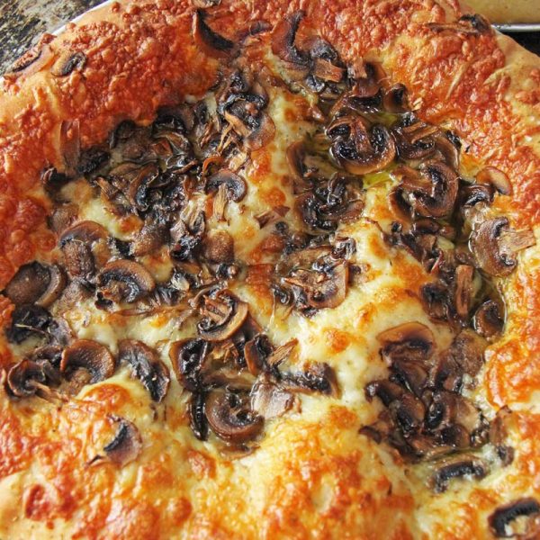 Mushroom Focaccia Pizza