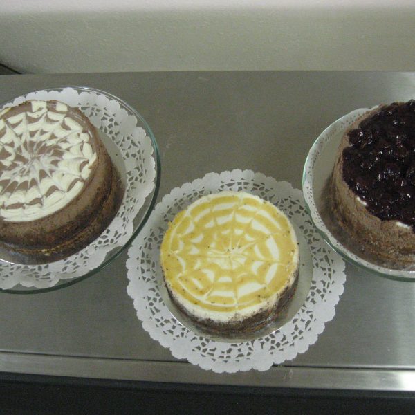 trio of cheesecakes